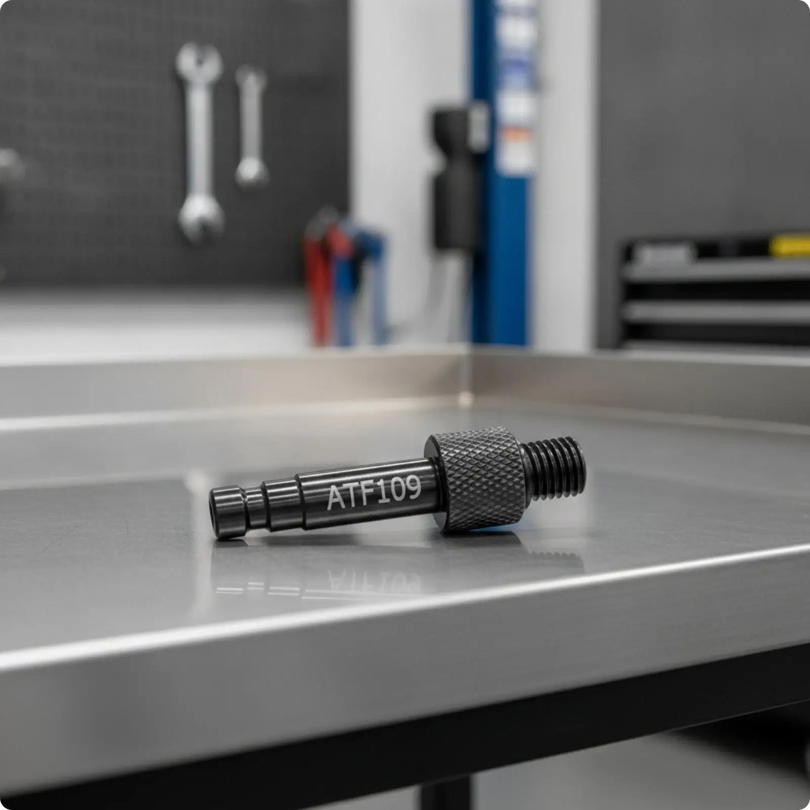 Transmission Fluid Filling Tool with Threaded Male End for Secure Workshop Maintenance