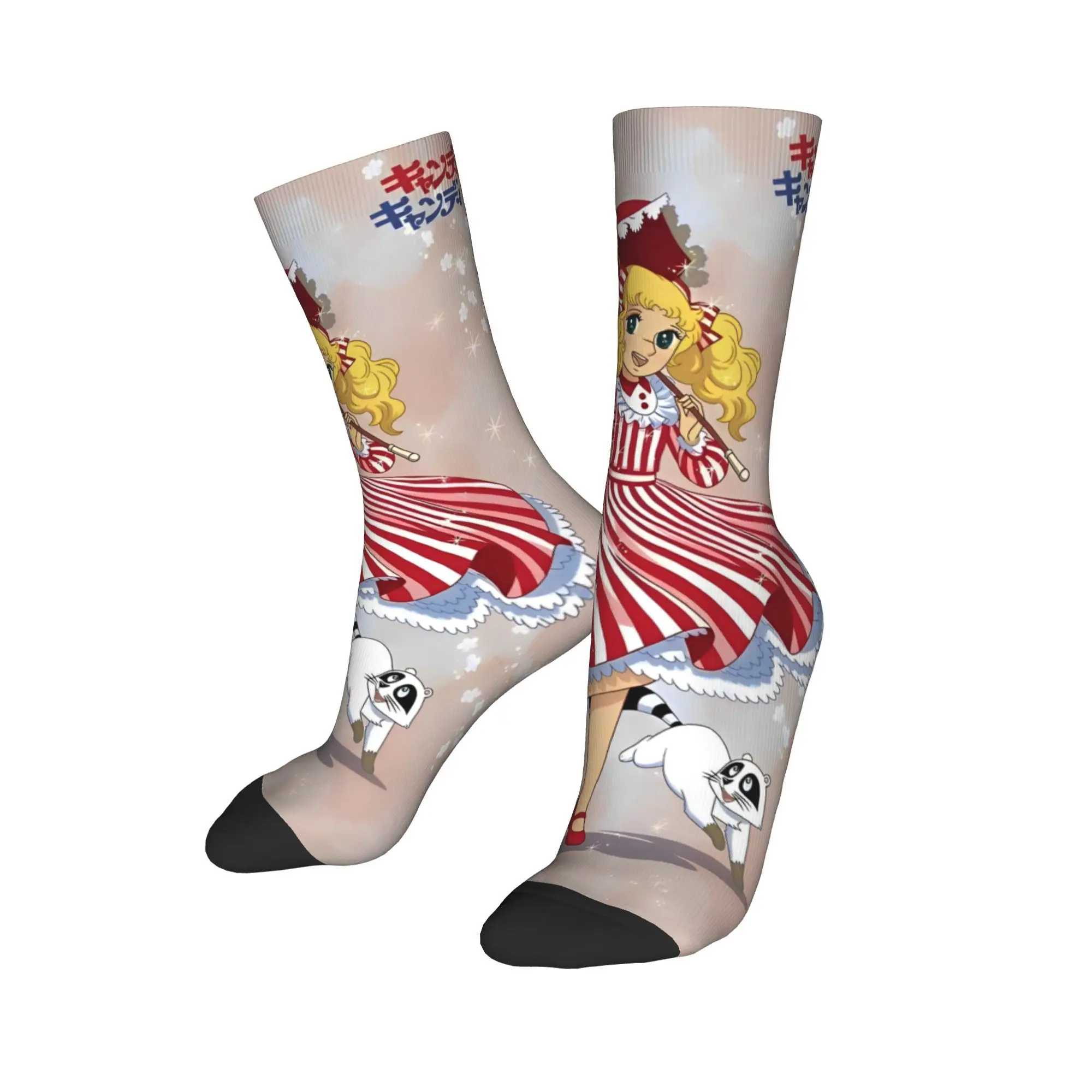 Trendy Men Women Crew Socks Candy candy manga anime kawaii cute Product Comfortable  Sweat Absorbing Dress Socks