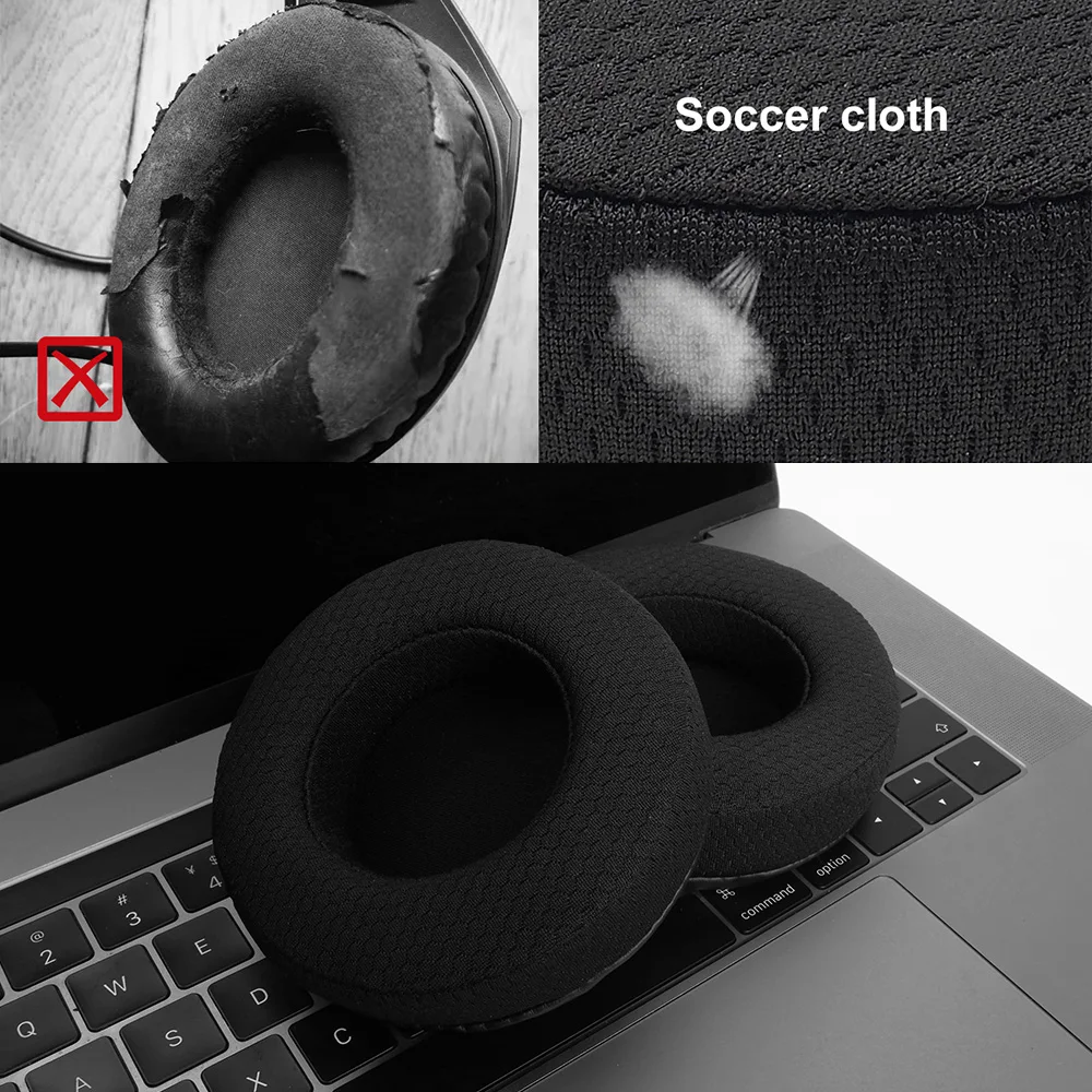 Earphones Accessories 10CM 100mm thicken Headphone Ear Cushions Replacement Earpads Cover Mesh Leather Covers Sponge Accessories