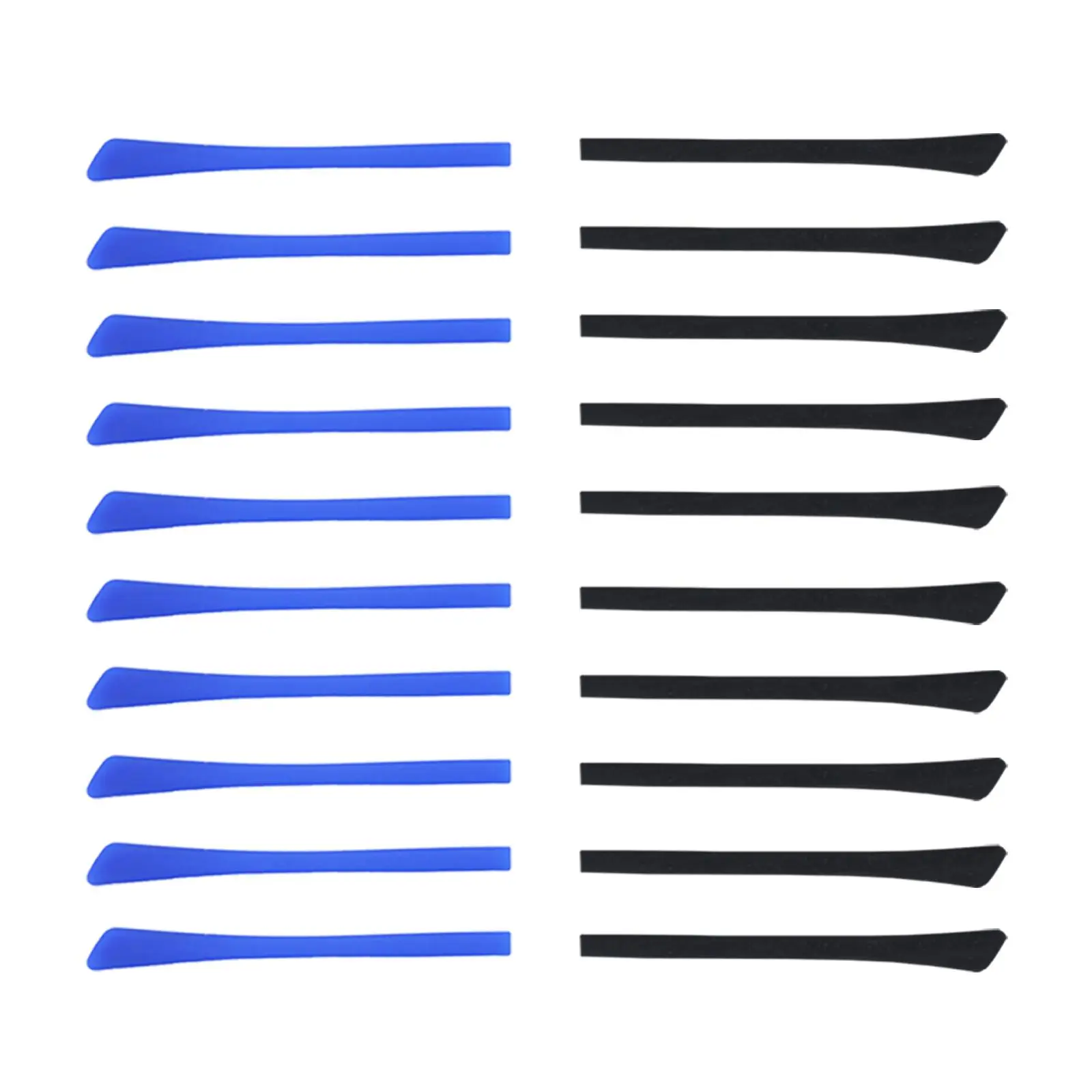 10x Silicone Eyeglass End Tips, Anti Slip Cushion Ear Sock Pieces Replacement Tips Comfort Soft for Thin Metal Eyeglass Legs