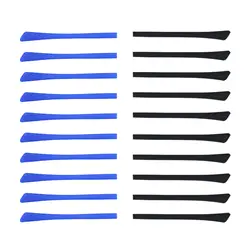 10x Silicone Eyeglass End Tips, Anti Slip Cushion Ear Sock Pieces Replacement Tips Comfort Soft for Thin Metal Eyeglass Legs