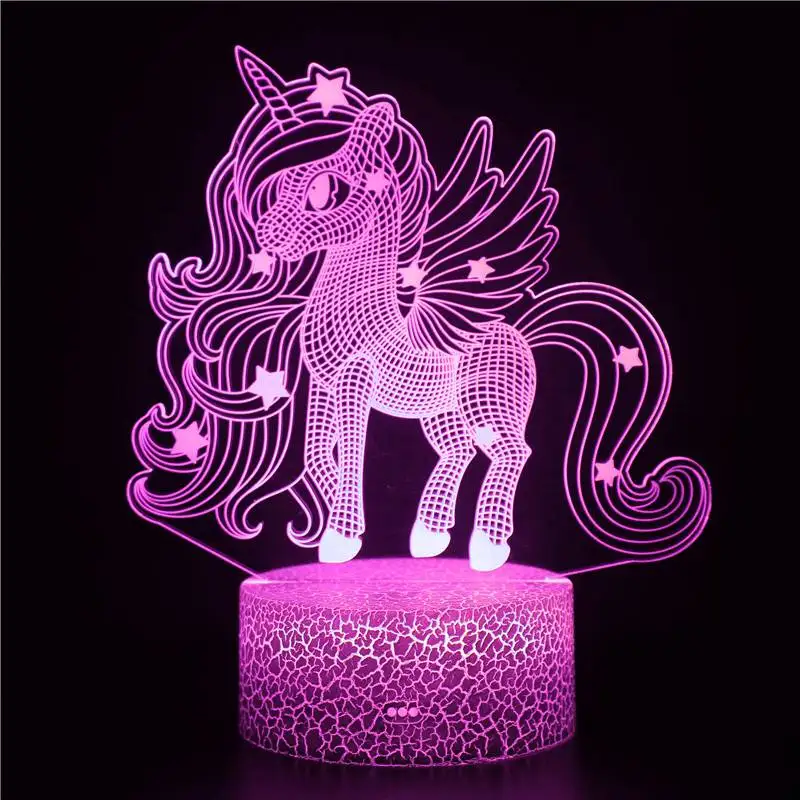 Nighdn Unicorn Lamp Led Night Light for Kids Bedroom Bedside Lamp Table Decoration Child Nightlight Gift for Girls Boys Baby