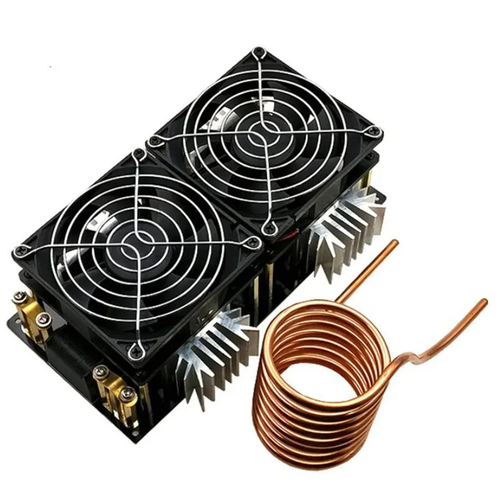 2000W ZVS Induction Heating Board Module Flyback Driver Heat Dissipation with Copper Coil for Induction Heating Module