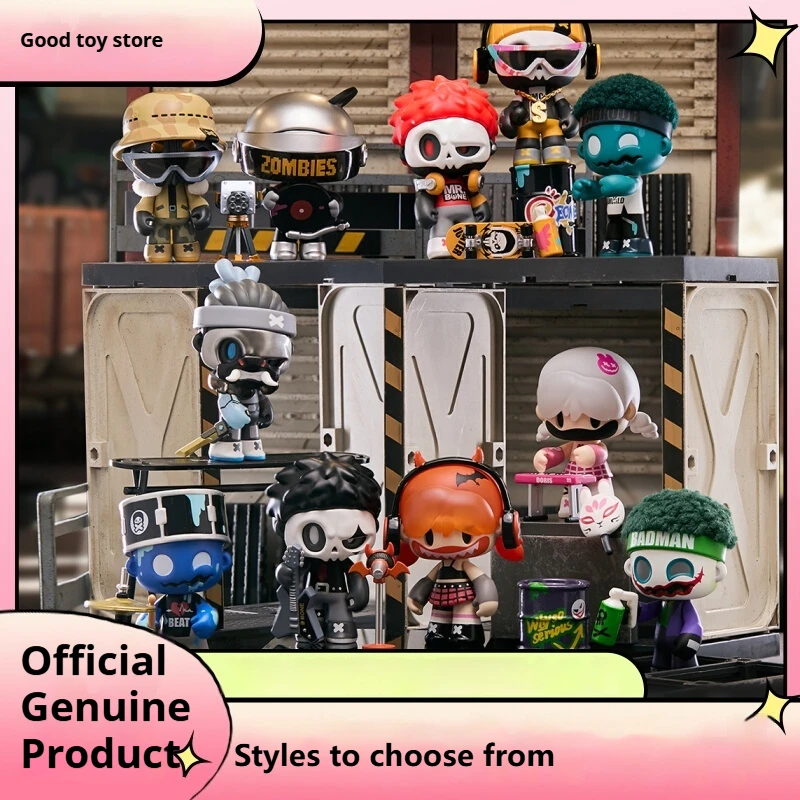 

Новинка в наличии Mr.Bone Junior2 Live In A Zombie World Series Mystery Box, мини-фигурка, мультяшный декор, игрушки-сюрпризы, подарки для детей