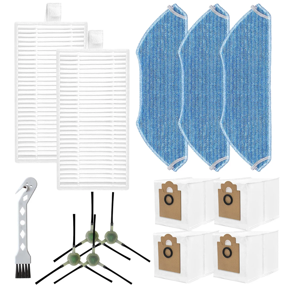 

14 Pcs Set For Lefant M2 Pro / M2S Pro Robot Vacuum Cleaner, Including Cleaning Brushes, Filters, Mop Cloths, And Dust Bags.