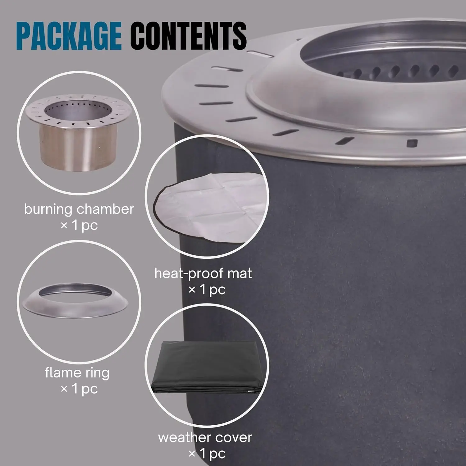 Afterglow Smokeless Fire Pit, 20.5