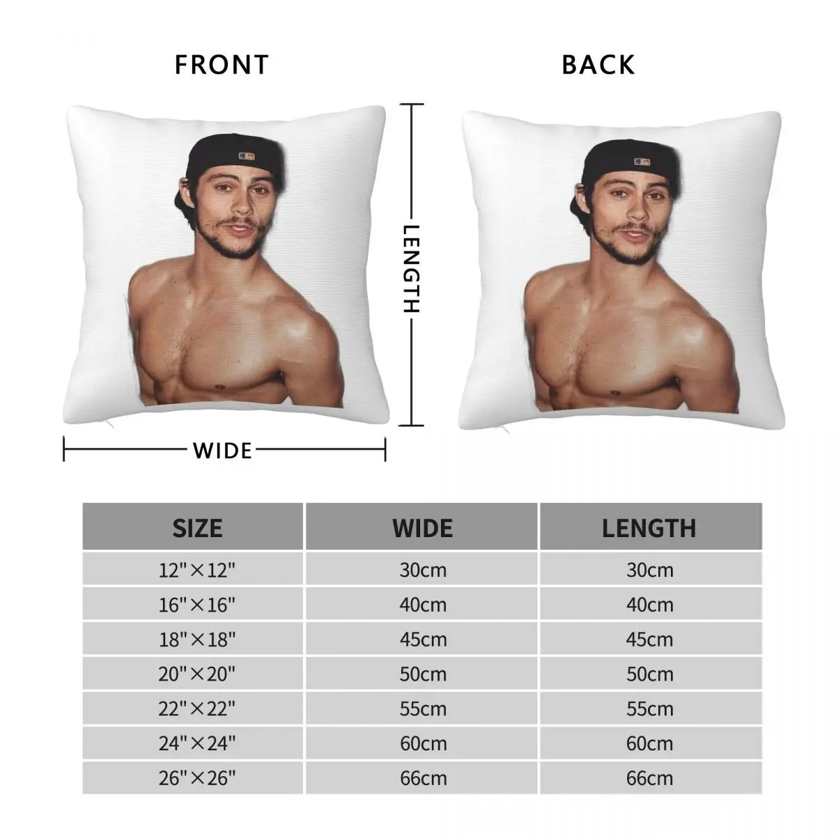 Dylan Obrien Actor Square Pillowcase Polyester Linen Velvet Creative Zip Decorative Home Cushion Cover