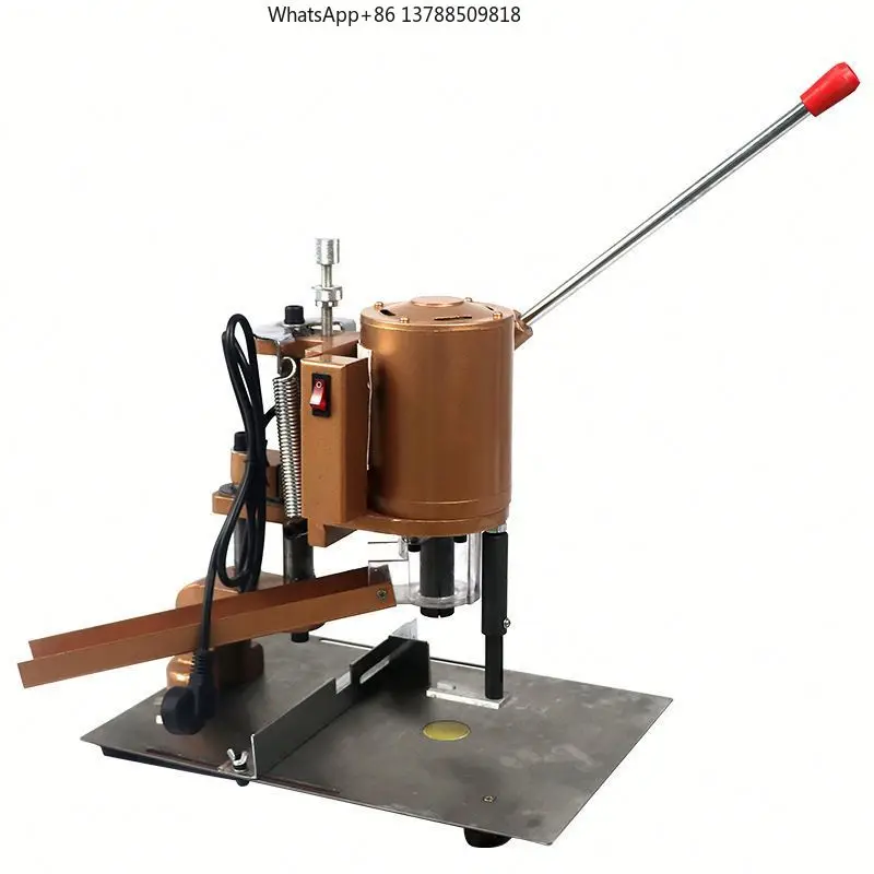 Desktop Electric Paper Hole Punch Machine, Manual Card Drilling Equipment for Office Stationery and Bookbinding Applications