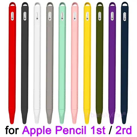 Cover for Apple Pencil pro 2 Case 1st 2 Gen for iPad Air Pro Sleeve Pouch Cap Tips Holder Stylus Pen Protective Silicone Cute