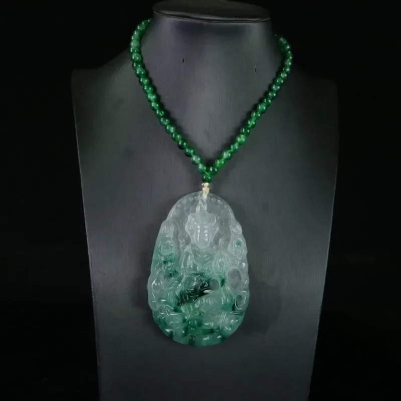 

New Classic Pendant, Natural Quartzite Jade Guanyin Brand Pendant.