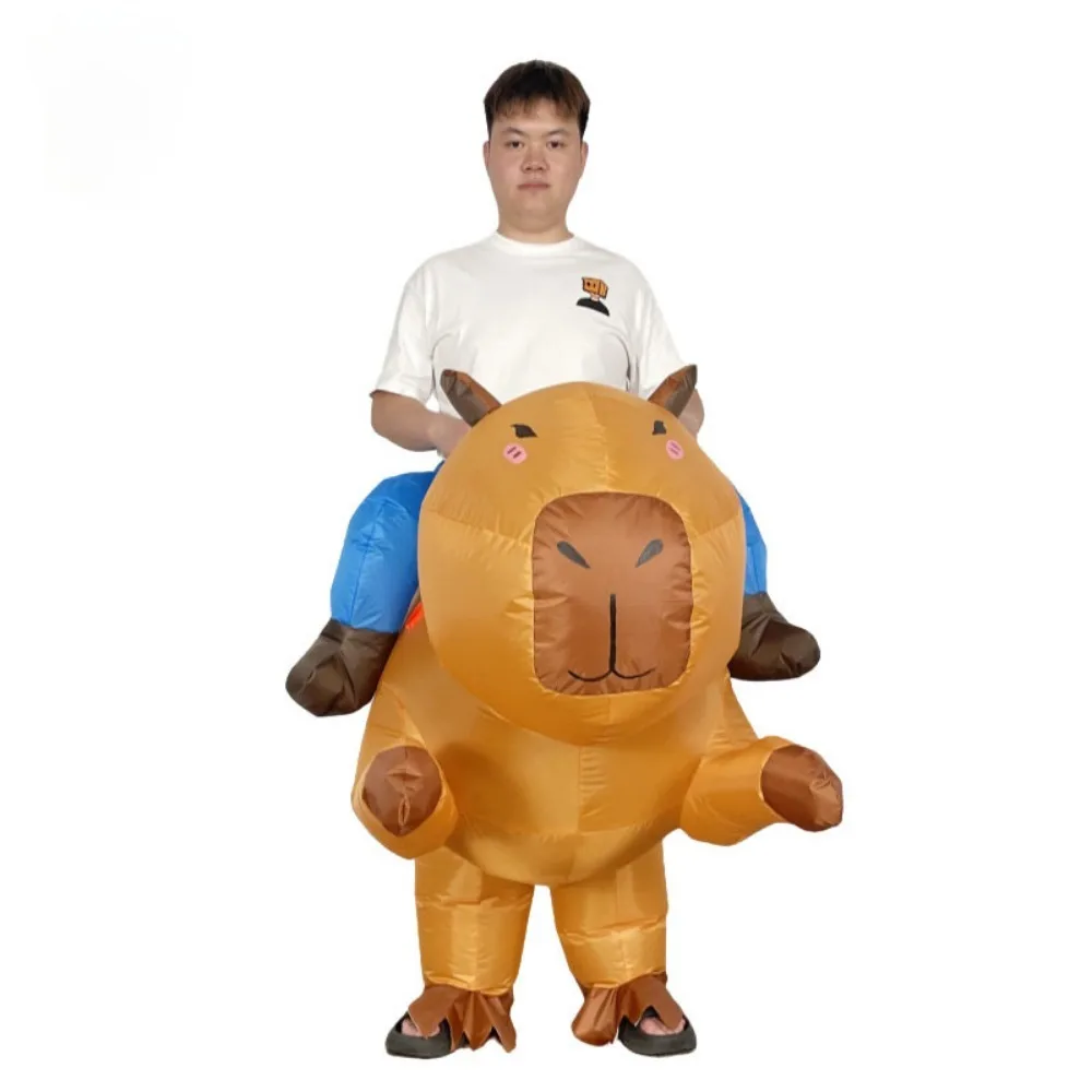 

Adorable Capybara Inflatable Costume Novelty Animal Doll Suit for Halloween Party Performances Cross-Border New Arrival