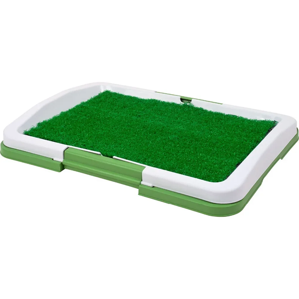 Pet Dog Toilet Urinary Trainer Grass Mat Potty Pad Indoor House Litter Tray Restroom for Pets