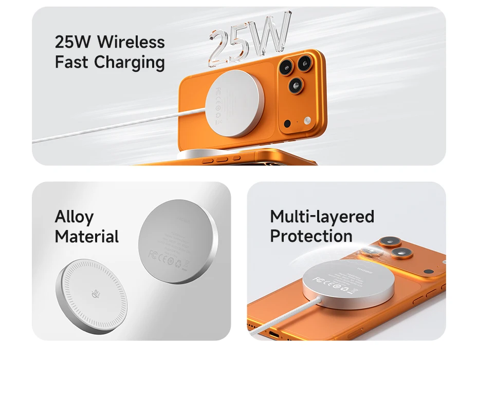 Hagibis Dual-Sided Magnetic Wireless Charger Qi2 25W