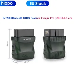 Car Monitor PJ-908 Bluetooth OBD2 Scanner Torque Pro for Hizpo Brand Store Stereo Navigation Autoradio Head Unit