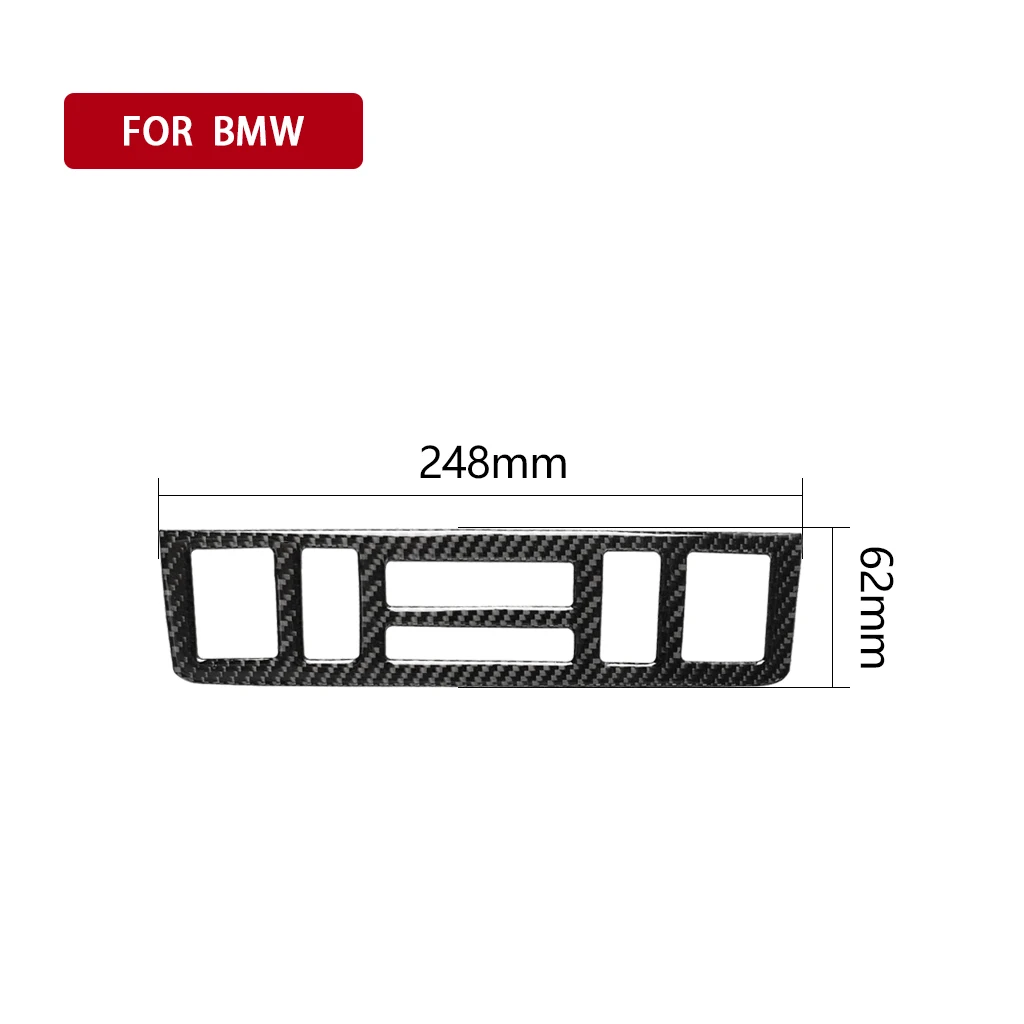 For BMW 3 Series E46 1998-2005 Carbon Fiber Interior Console Trim Cover Sticker Car Styling Accessories Articulos Para Autos