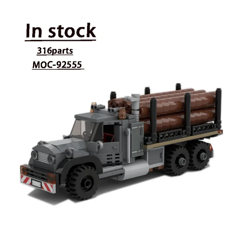 

MOC-92555 Vintage Logging Truck Assembly Stitching Building Block Model MOC Creative Building Block Toy Kids Birthday Toy Gift