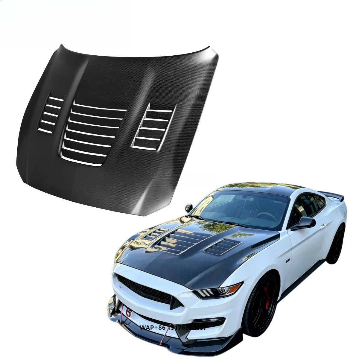 High-quality Carbon Fiber Hood for Shelby GT350 Mustang