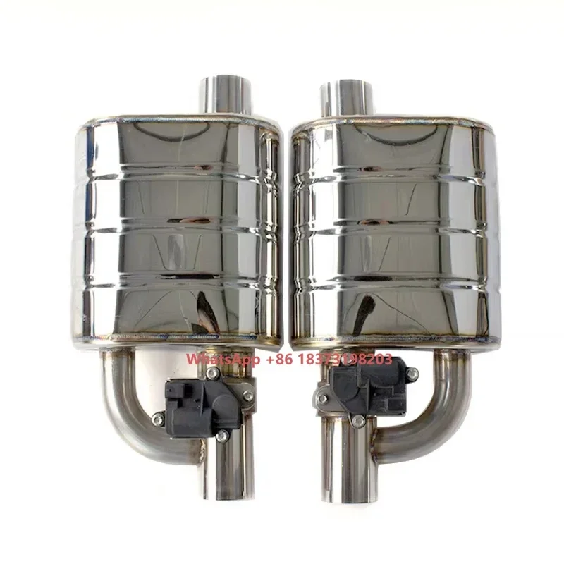 

51/63/76mm 2" 2.5" 3" Universal Exhaust Muffler with Electric Remote Control Valve 304/201 Vacuum or Electronic Muffler System