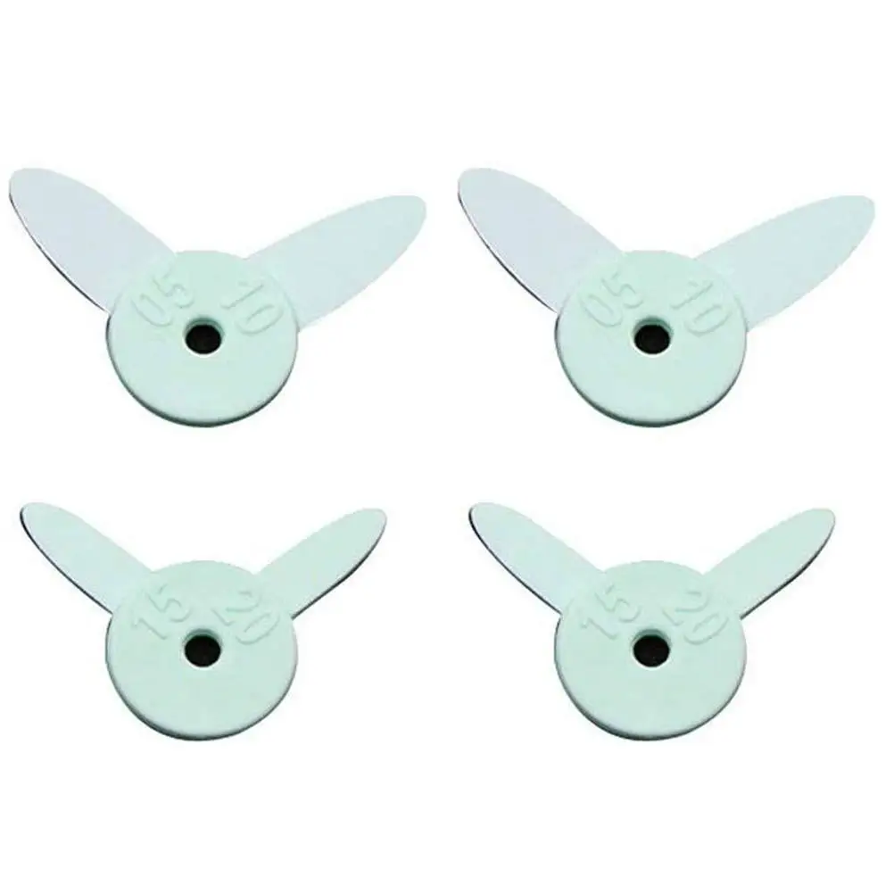 4 قطعة أداة قياس مسطرة فجوة الأسنان لقياس تقليل الأسنان عالية الدقة ناعمة ونظيفة ومقاومة التآكل والبخار