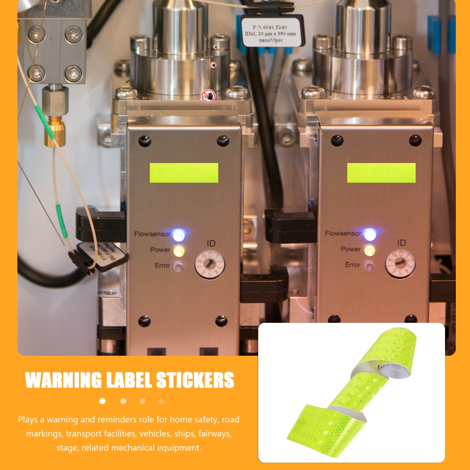 

4 PCS Reflective Stickers Belt Vehicles Conspicuity Tape Trucks Warning Adhesive