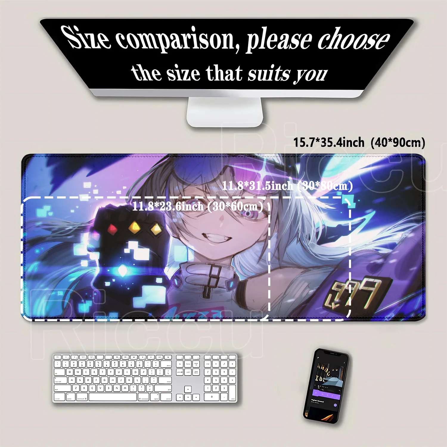Mouse Mat Silver Wolf LV.999 H - Pc Gaming Girl review and price
