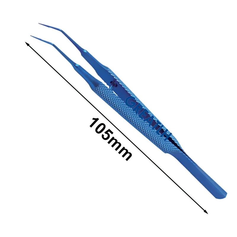 Autoclavable Kelman Mcpherson Toothed Forceps Eyelid Tool Ophthalmic Instrument Titanium Alloy