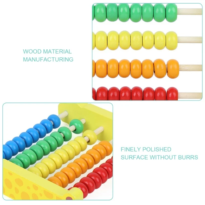 산술 랙 수학 장난감 아기 소년 아기 소녀를 위한 나무 교육 조기 학습 장난감