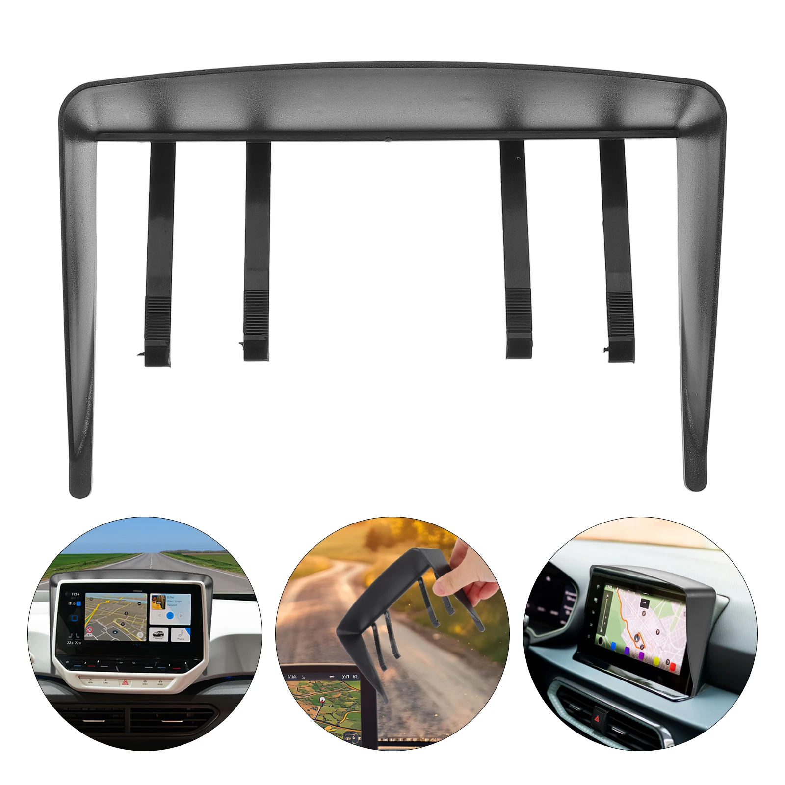 

【】Navigation Sunshade For Car Vehicle Sun Universal Hood Visor Sun Shade Durable Plastic Car Hood Visor For