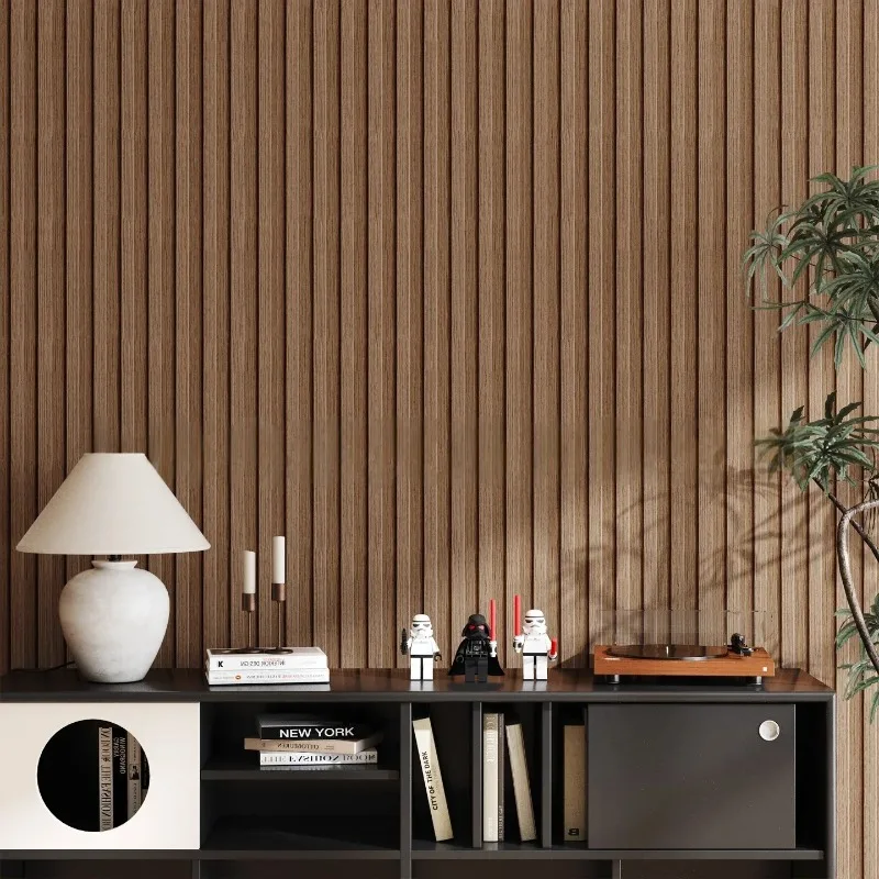 

30x30cm Peel and Stick Wall Panels Interior for Ceiling Living Room Decor Waterproof Wood Grain Foam Self Adhesive Wallpaper