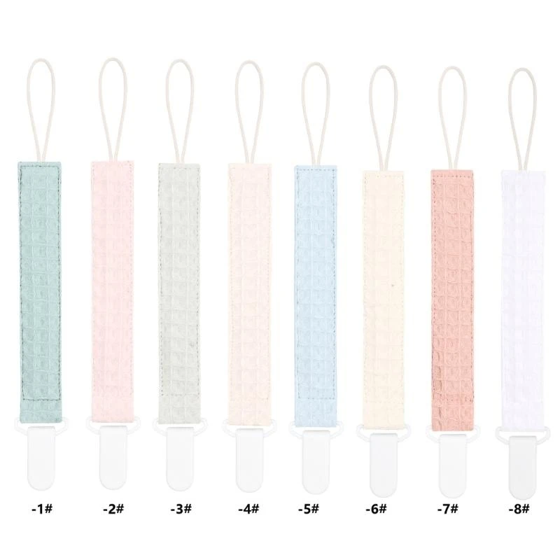 

M76C Красочный зажим для детской соски-цепочка, хлопковая соска, безопасный компаньон при прорезывании зубов