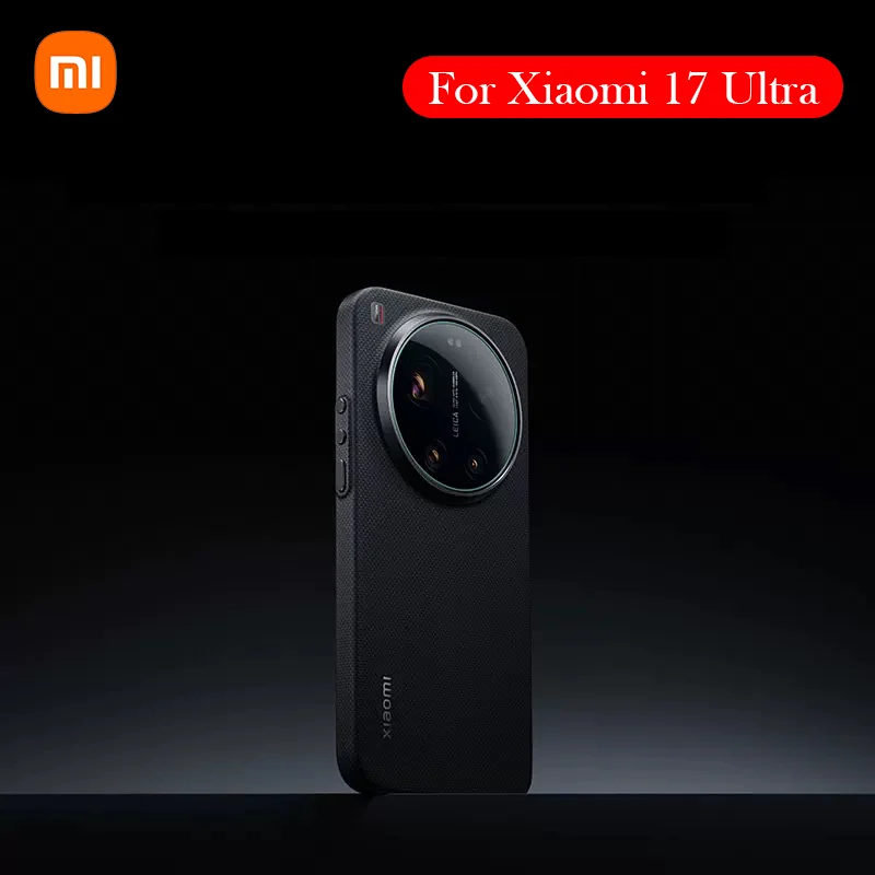 

Original Carbon Fiber Case For Xiaomi 17 Ultra Kevlar Wireless Charging Back Cover Case for XIAOMI 17 ULTRA