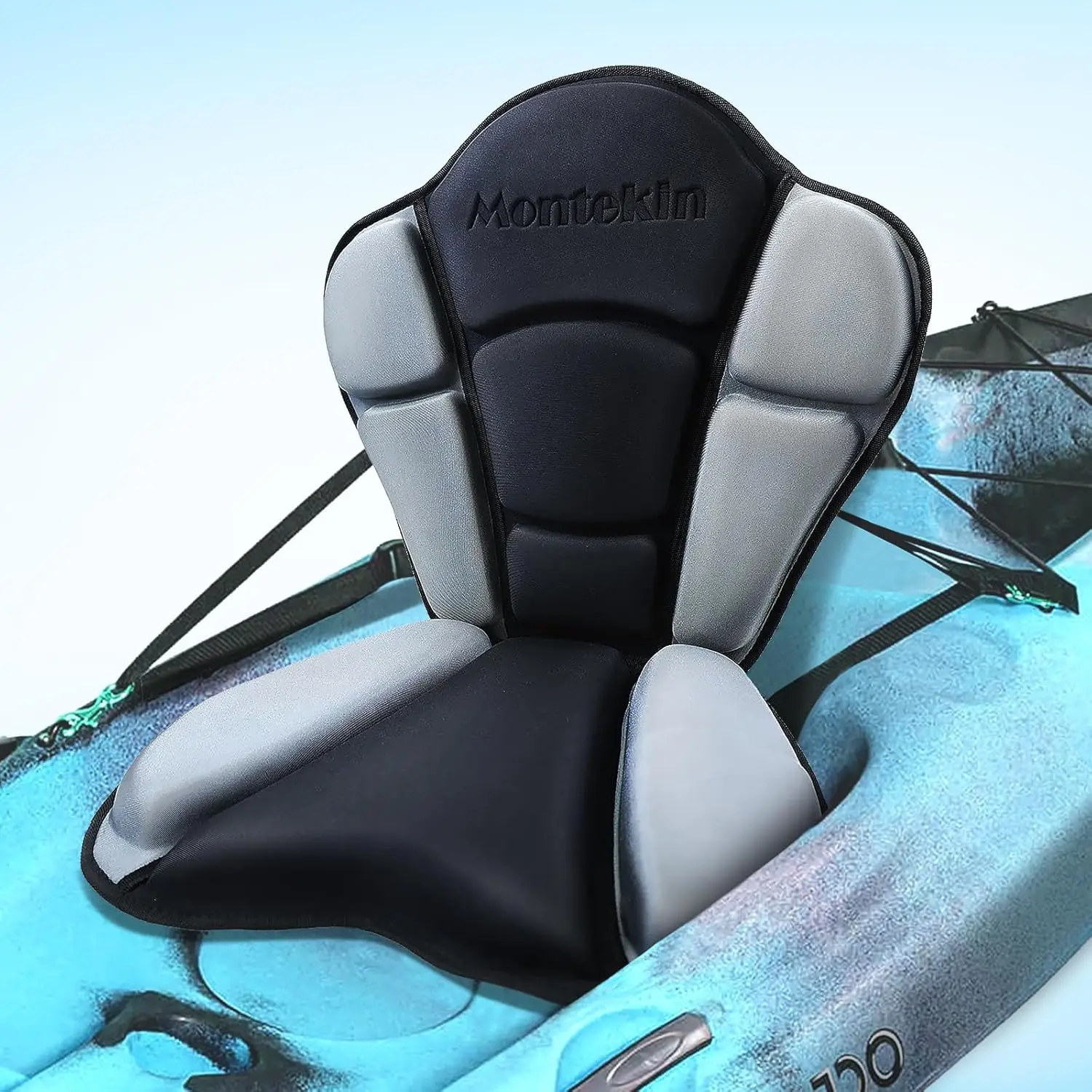 

Thickened Kayak Seat with Back Support, Cushioned Canoe Backrest for SUP Paddle Board Fishing Boat Long Trip
