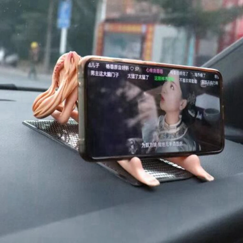 Otaku figure Anime doll mobile phone holder car mobile phone holder hand-made car decoration home decoration sexy girl