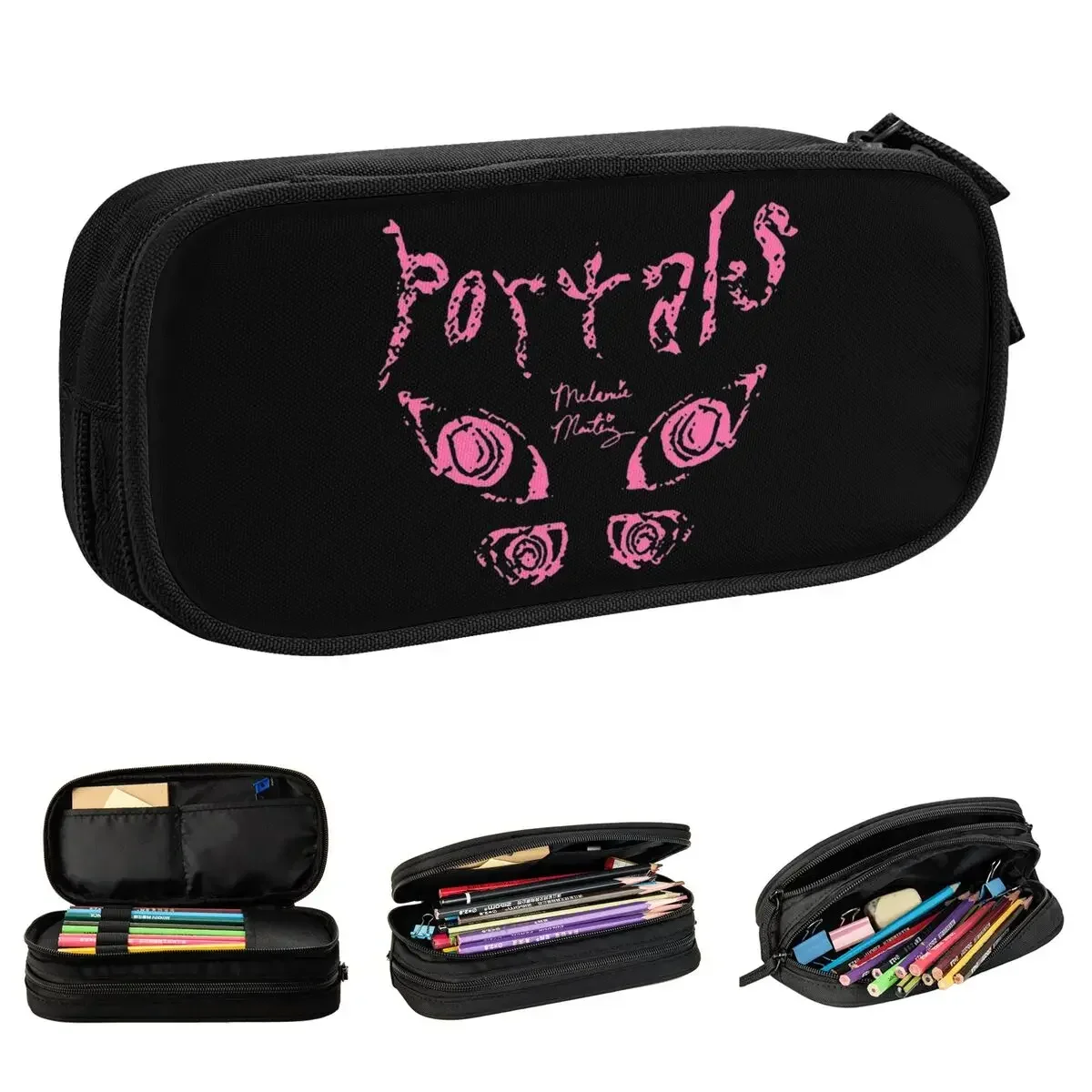 

Four Eyes Martinez Logo Fans Pencil Cases Fashion Melanie Martinez Pen Holder Bag Student Students School Gifts Pencil Pouch