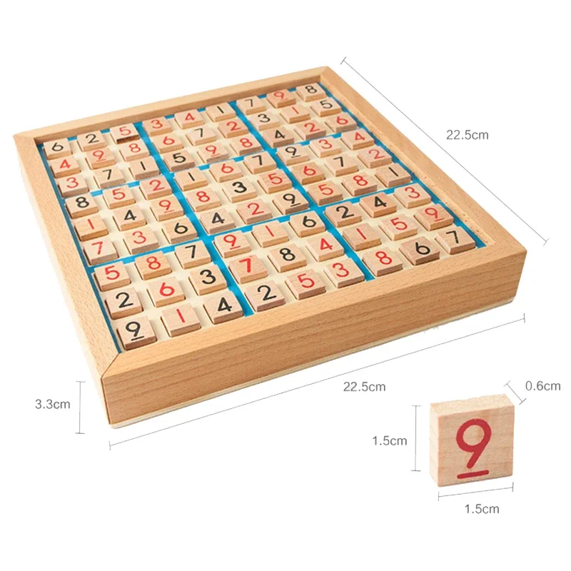 Montessori Legno Educativo Sudoku Parole Trasversali Cifre Inferenza Giochi Logici Quadrato Latino Matematica Puzzle Numero Luogo Giochi Giocattoli