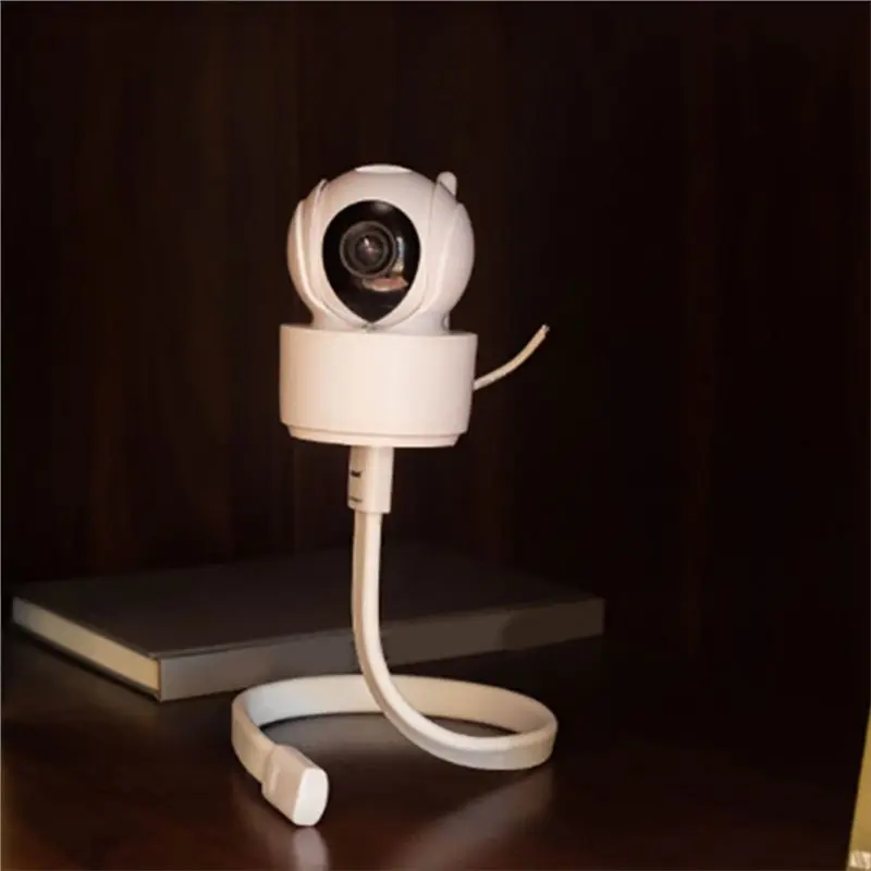 B67C Baby Monitor Mount Baby Stand Monitor Holder M6 Thread Camera Punch Free Bracket Snake Bracket For Baby Monitor Crib
