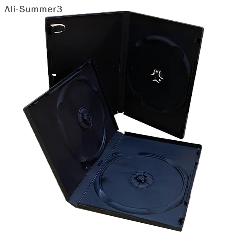 Hochwertige DVD-Box, leeres CD-Hülle, PP-Kunststoff, CD-Hülle, CD-Hülle, Kapazität 1–2 Discs