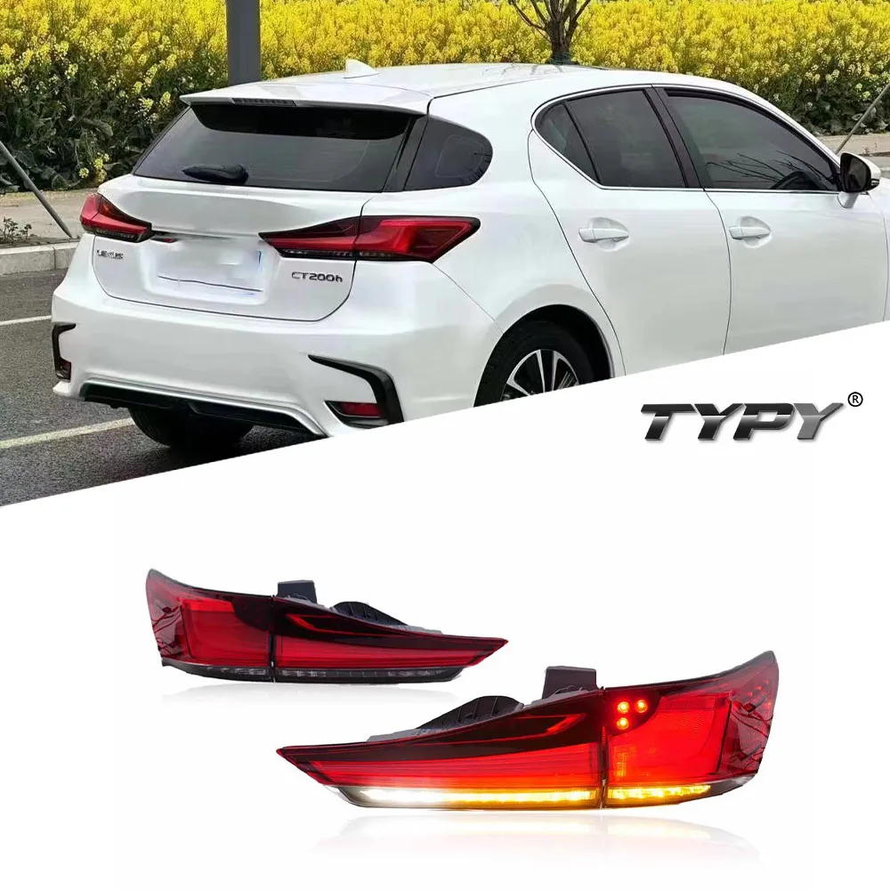 Car TailLamps For Lexus CT200h 2011-2017 Upgrade Modified LED TaillightS  Dynamic Turn Signal Lamp Brake DRL Car Accessories