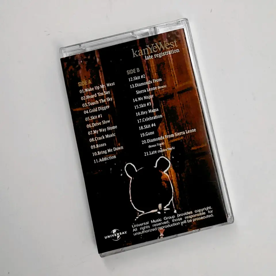 YE Kanye West Music Tape Late Registration Album Diamonds From