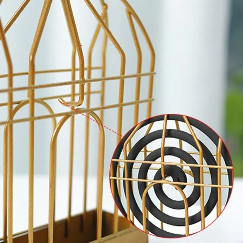 Metal Birdcage Incenses Coil Stand High Temperatures Resistant Incenses Rack