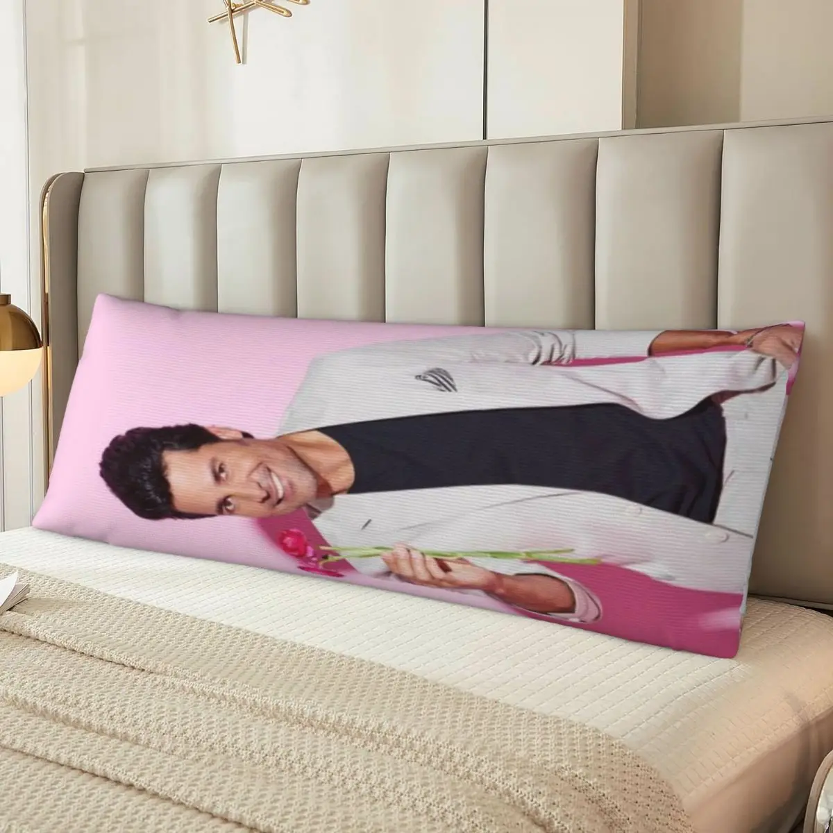 Long Body Pillowcase Chayanne Puerto Rican Latin Singer 20x60in Pillow Cover Bright Colors Personalized Gifts Customizable