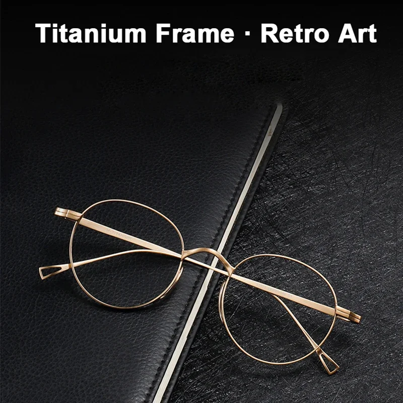 Japan Eyeglasses Luxury Brand 113 Retro Design Pure Titanium Korea Glasses Women Men Frame Optical Diopter Customized Eyewear