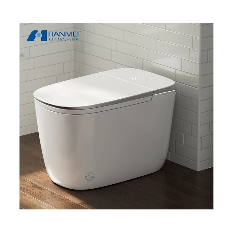 

HANMEI Bluetooth автоматический датчик смыва цельный интеллектуальный туалет-биде-комод умный туалет с дистанционным управлением автоматическое управление