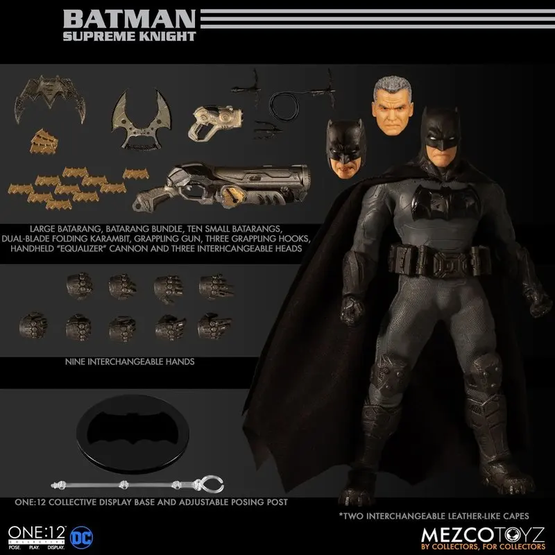 Original Mezco Collective Comics Suprem Knight Batman 1/12 In Stock Action Figure Statue Collection Model Christmas Gifts Toys