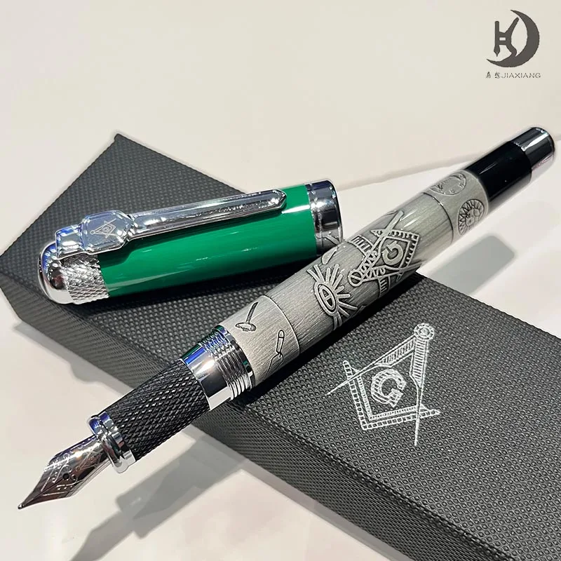 Treasure Gurus Eastern Star Masonic Hochwertiger Schwerer Füllfederhalter mit Geschenkbox-Set – Detail 5