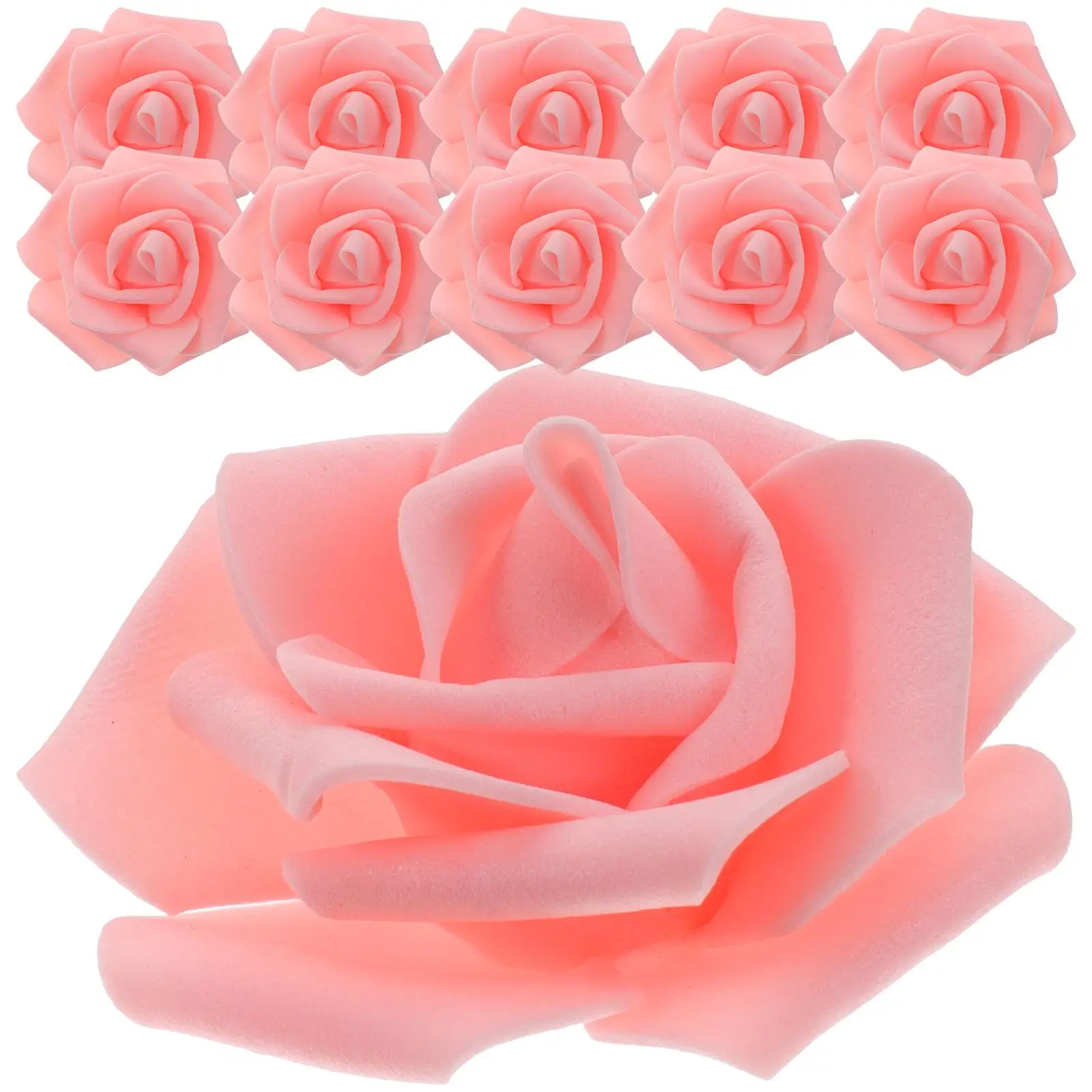 

100 Pcs Bulk Simulation Rose Head Bride Decoration Artificial Flowers Roses Heads