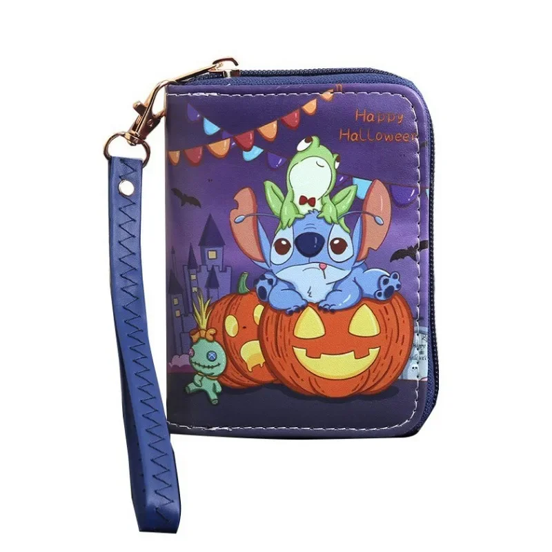 2025 Cartoon Stitch Wallet with Card Slot Change Bag Men Women Handheld Coin Purse Children Students Portable New Model Gift