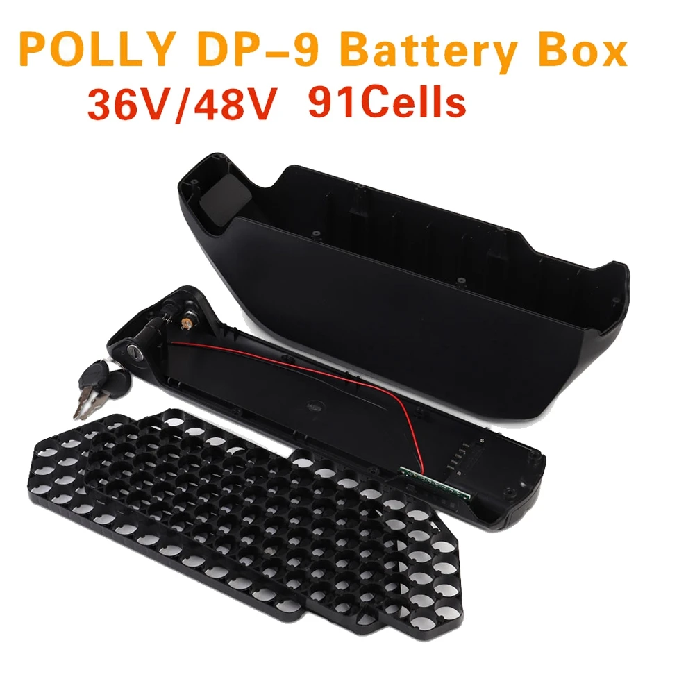 48V Battery Housing Battery Box Battery Case Battery Box Down Tube Downtube 13S 7P 10S 9P 14S 6P Max Load 91 18650 Cells