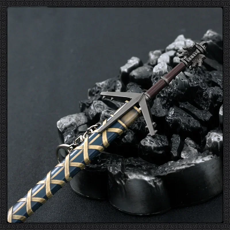 22cm Aerondight Steel Sword Geralt Wild Hunt Weapon Game Peripheral Medieval Metal Weapon Model Uncut Blade Gifts Toys for Boys