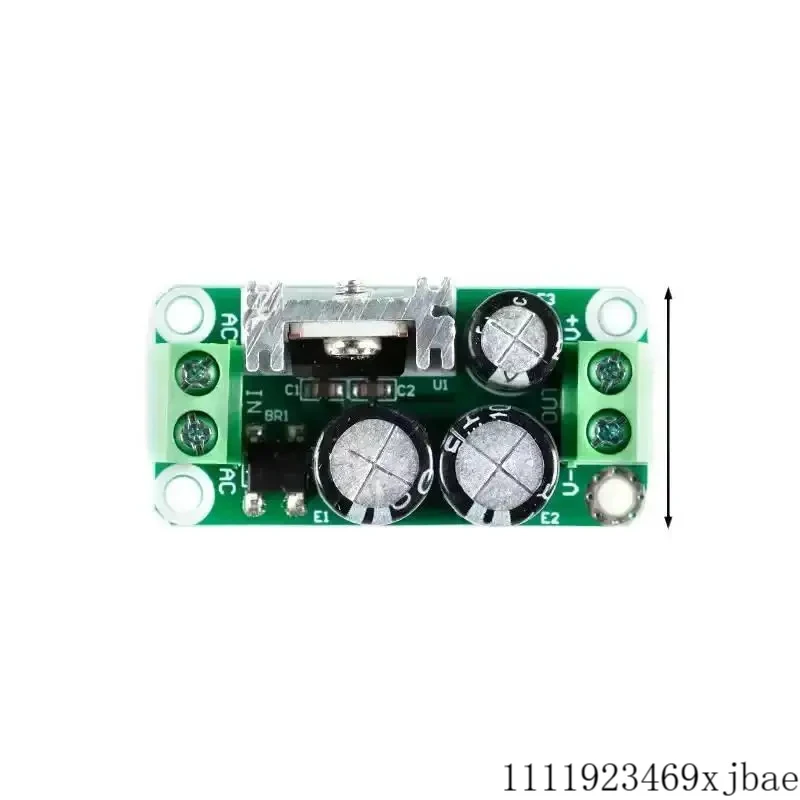 DC 5V 6V 9V 12V 15V 18V 24V Single Voltage Regulator Power Supply Module Rectifier Filter PCB for Audio Amplifier